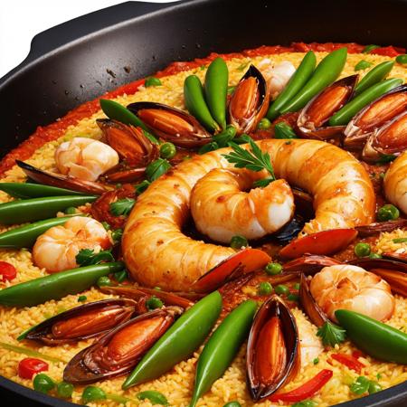 best quality,masterpiece,highly detailed,ultra-detailed, 
no humans,  food Spanish, Paella, Cooked in a paellera (Paella pan), Paella pan, Rice, Seafood or meat, Saffron
,<lora:neg4all_bdsqlsz_V3.5:-1>  
 <lora:foodphoto_last:2.5> 
<lora:Vectorart_last:1.5>