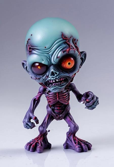 XCYP Art Toy,A little zombie , japanese sofubi EVA Material, airbrush painted, Artist Design Piece,Award-Winning Lens,Highly Detailed,Ultra High Resolution,32K UHD,Clear Focus,Best Quality,Masterpiece.,