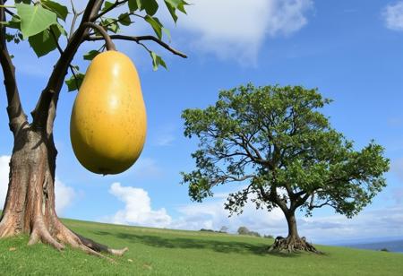 The Calabash and a ngaio tree