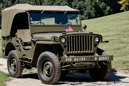 Willys MB - Willys jeep - American WW2 military vehicle