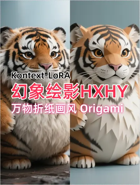 幻象绘影万物折纸画风-OrigamiKontextLoRA