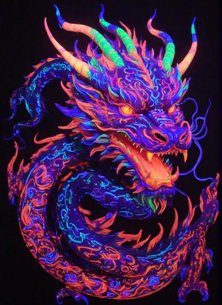 <lora:PE_NeonUV Style:0.8> PENeonUV, blacklight, neon,
chinese dragon