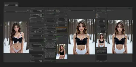 Flux Redux 8 steps and loras v1