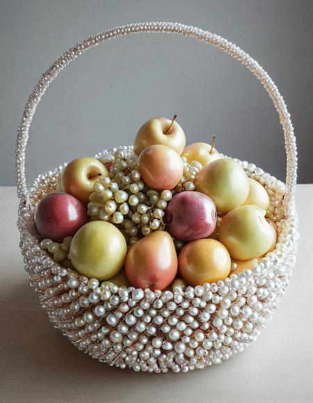 fruit basket, Pearlum <lora:Pearlum_World_Morph:1>