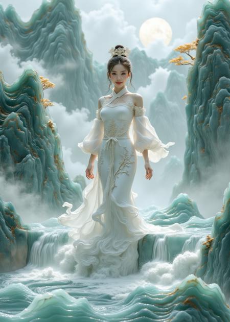 Yudiao-Jade carving beauty v1.0
