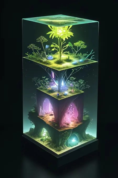 Micro Cube Worlds LoRa (SD 1.5, SDXL, IllustriousXL, PonyXL)