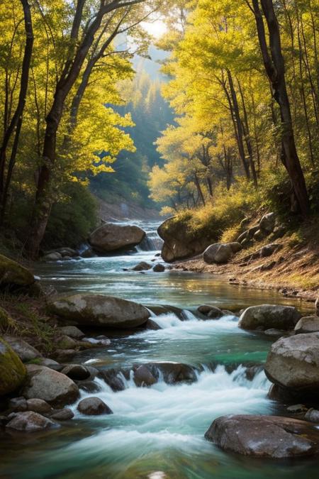 RAW photo,Mongolia, delicate nature, wild nature, picturesque scenery, pristine vegetation, calm sky, majestic landscape, enchanting atmosphere, icy river, crystal water, sunlight illuminates the icy water, photorealistic, masterpiece, 64k, UHD, ultra detailed, vivid colors, high quality, sharp focus