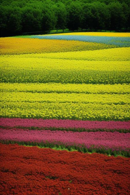flower field, Photography, without people, is realistic