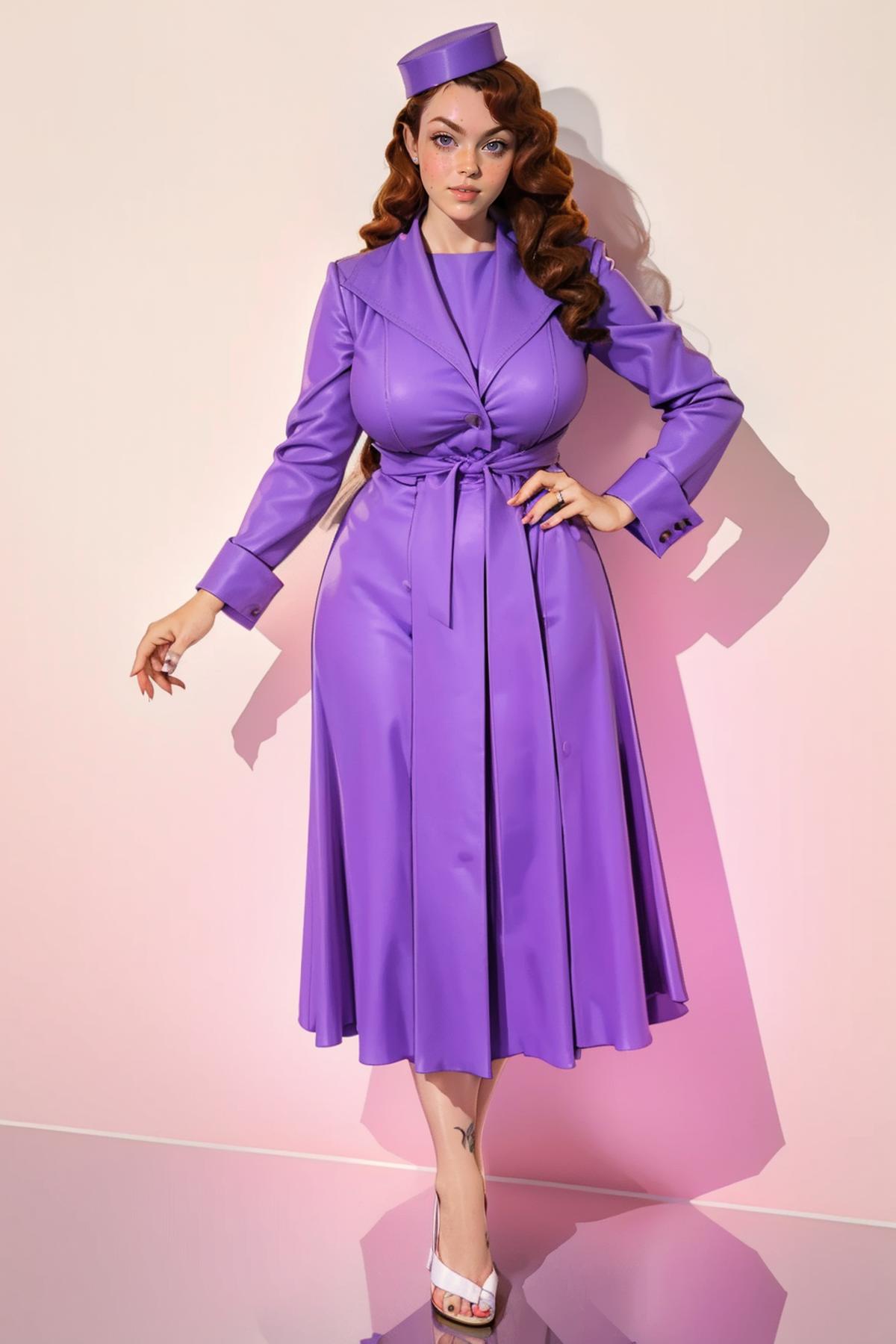 Lilac Vix Retro Coat/Dress image by freckledvixon