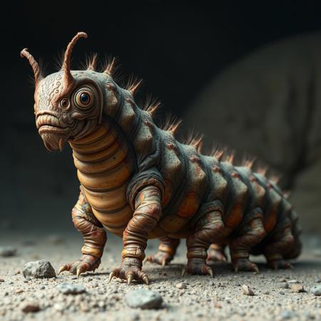 a large alien caterpillar