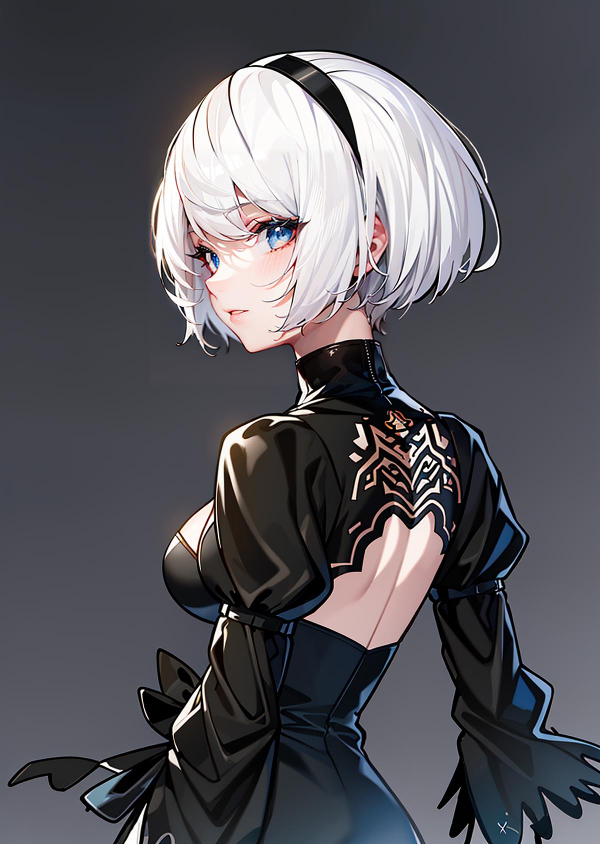 Nier Automata 2B (YoRHa No.2 Type.B) without blindfold image by mssmzm