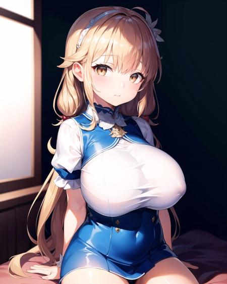 an extremely delicate and beautiful, extremely detailed, huge filesize, ultra-detailed, highres, absurdres, soft light,
professional portrait of a girl with huge breasts wearing cute fashionable clothes, ((petite))
<lora:huge_breasts_for_short_statureV4:0.8>