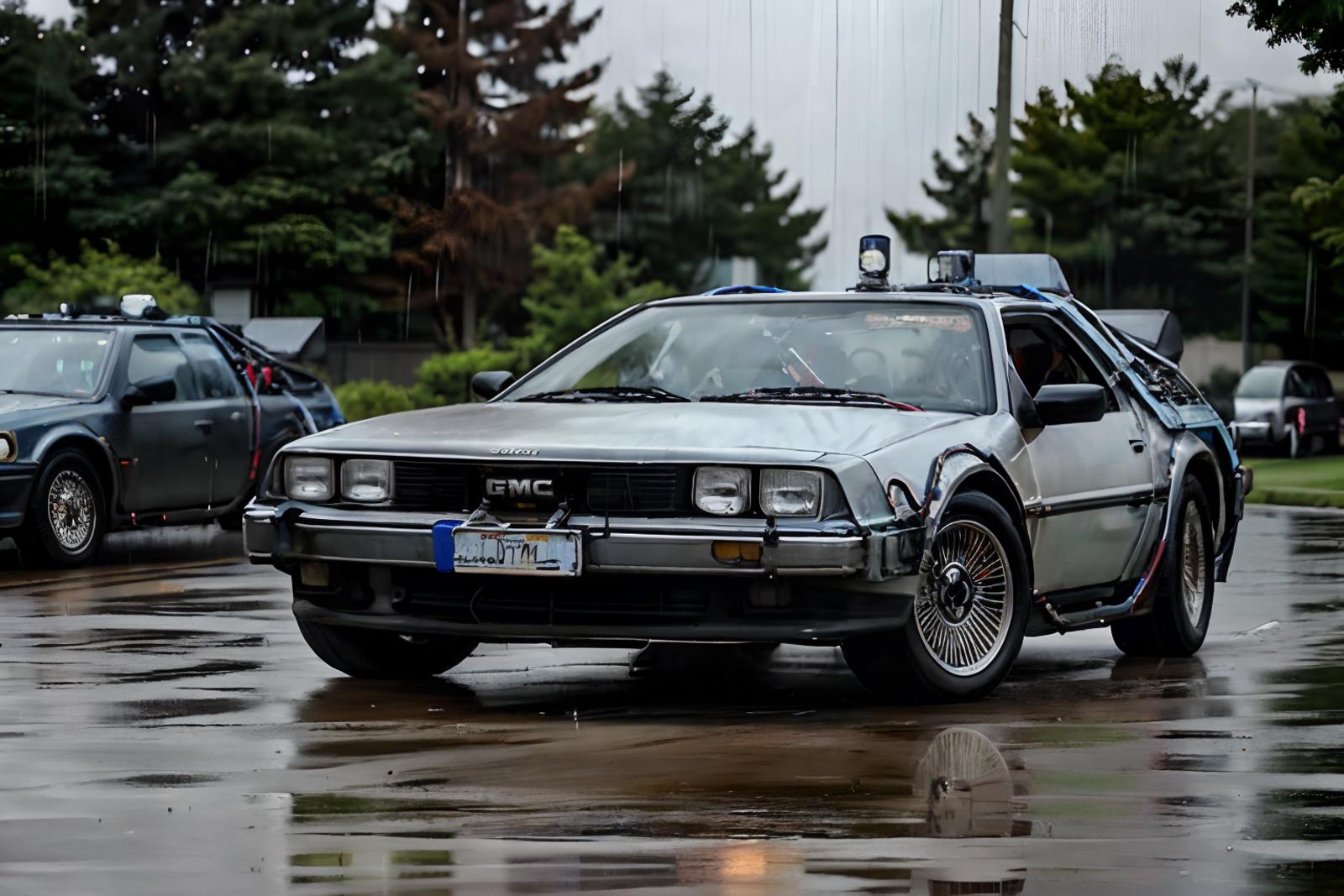 Time Machine (Back to the Future) DeLorean DMC-12 image by wikkitikki