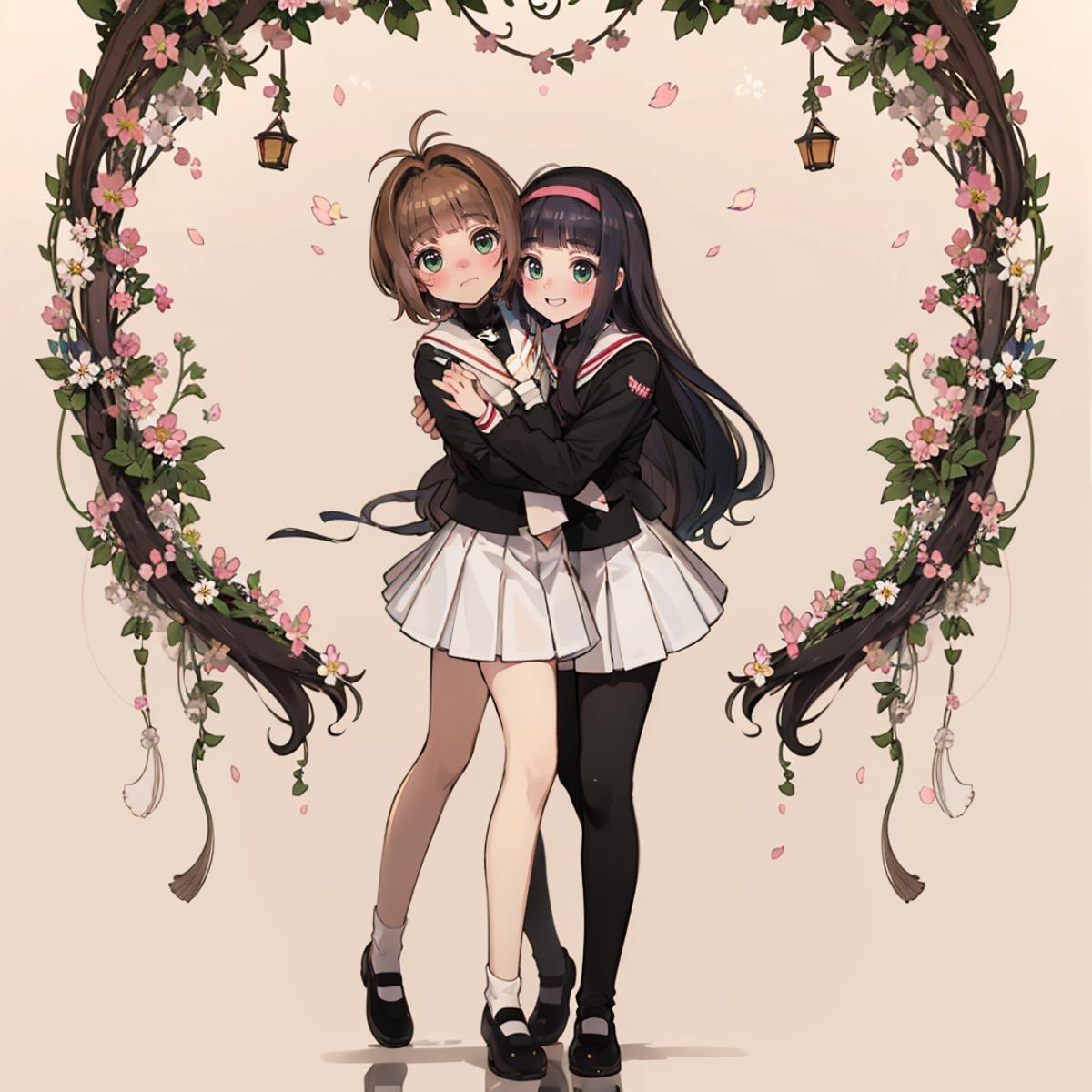 実験作 Experimental CARDCAPTOR SAKURA 木之本桜 & 大道寺知世 Kinomoto sakura & Daidouji Tomoyo image by jibunsagasinotabi