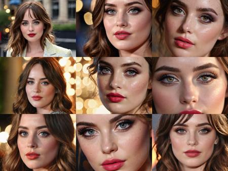 Dakota Johnson, (exotic, alluring, sexy), (beautiful gorgeous face, shaped face), (detailed pupils:1), (crystal clear eyes:1.2), (dark eyeshadows:2), (black eyeliners:1), (blush cheeks:0.8), (lipstick:0.8, lipgloss:0.8), (full lips:1.2), (pouty lips:1.2), (freckled skin:1), (oily tan skin:1), smirk, smile, ((masterpiece)), (high quality), (Ultra-HD), (high-resolution), (4k, 8k, 16k), (epic), (insanely detailed:1), (hyper-realistic:1), (HDR, vivid colors, colorful), (vfx, bokeh), (volumetric lighting, global illumination, ray tracing:1), absurdres, RAW, award winning photography, professional film photography, film photography:1.2, photorealistic, depth of field, shallow focus, shallow focus, (cinematic lighting:1), (cinematic film photography:1.2)