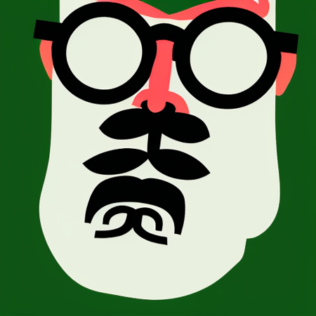 <lora:ttsicon:1> Angry old man, wearing glasses with a small beard