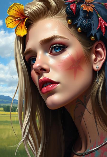 hyperrealistic digital painting by J. Scott Campbell and Thomas Saliot and Jeremiah Ketner