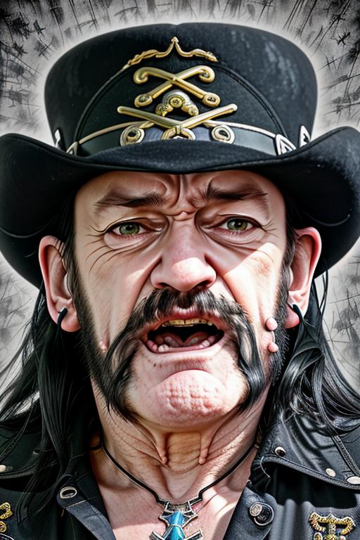 Lemmy Kilmister (Motörhead) [SDXL] & [1.5] image by denrakeiw