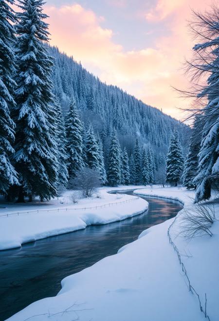 Beautiful winter landscape.