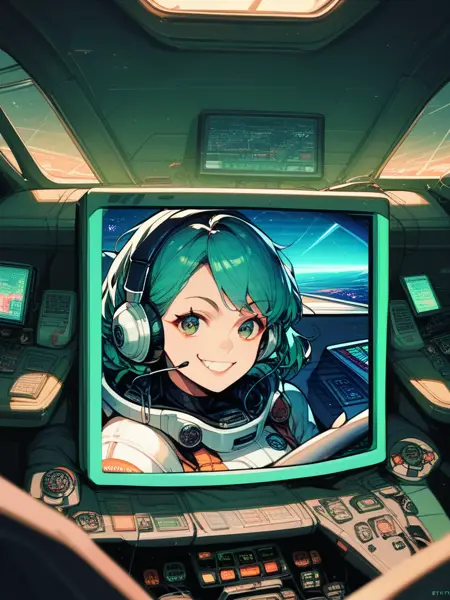 Monitor in the cockpit