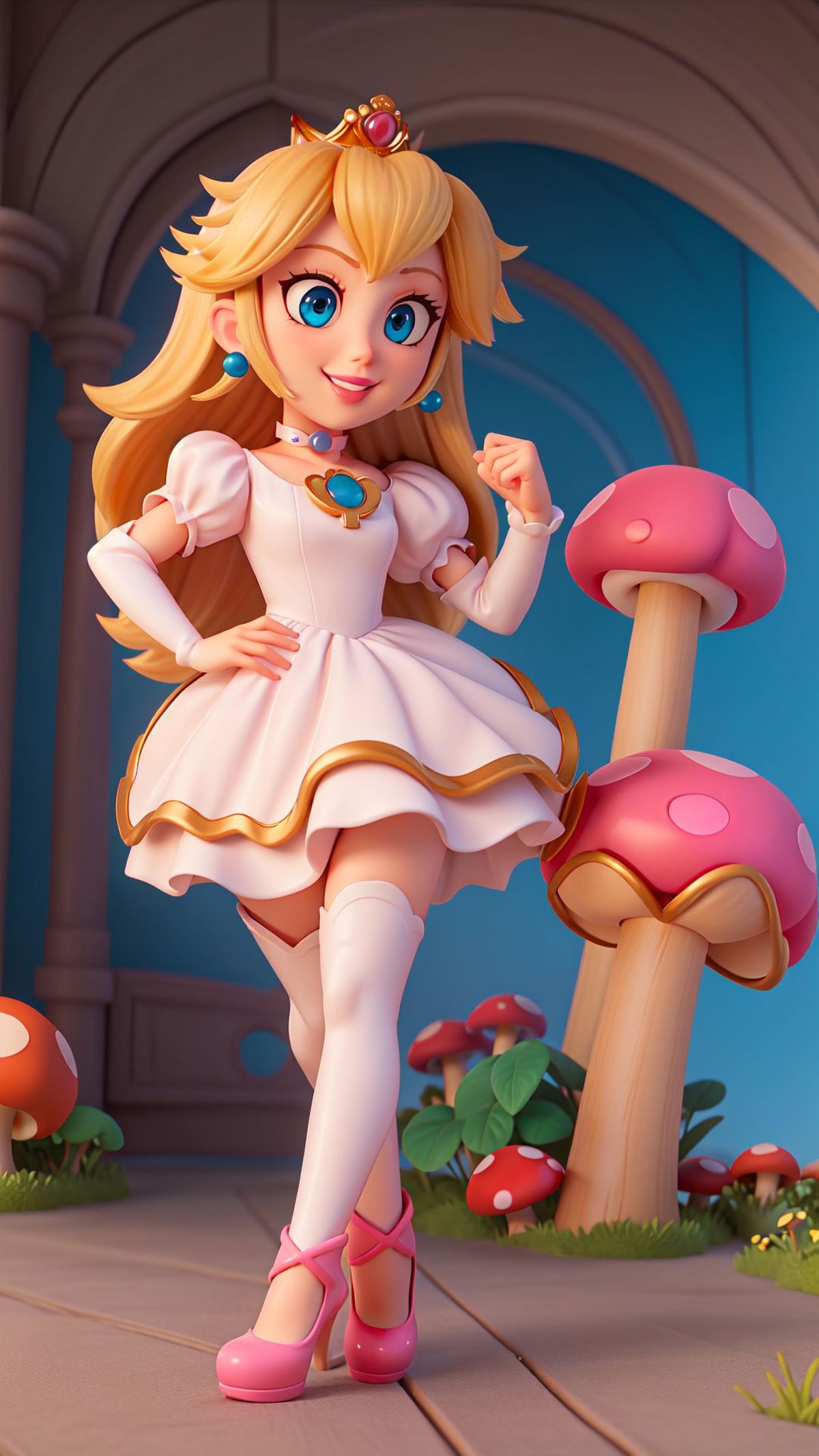 Princess Peach - Nintendo The Super Mario Bros. Movie (Illumination Entertainment Animation Style) image by marusame