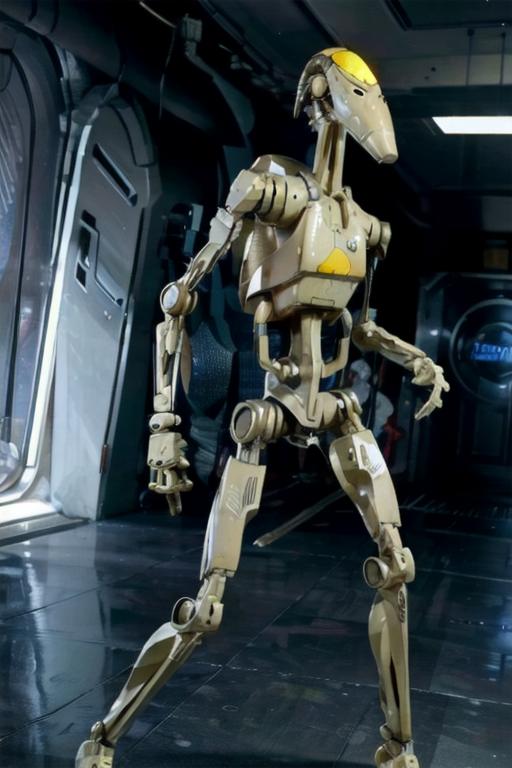 Star Wars B1 Battle Droid LoRA [ Star Wars Episode I ]  image by sheevlord