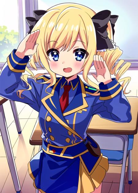 cokoro blonde hair ribbon uniform