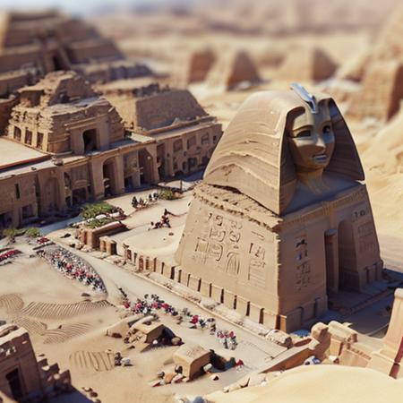 ancient egypt <lora:tilt-shift:1>