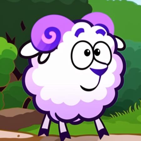 sheep Barash, (muscular body:1.2) <lora:Smeshariki0.9V:0.65>