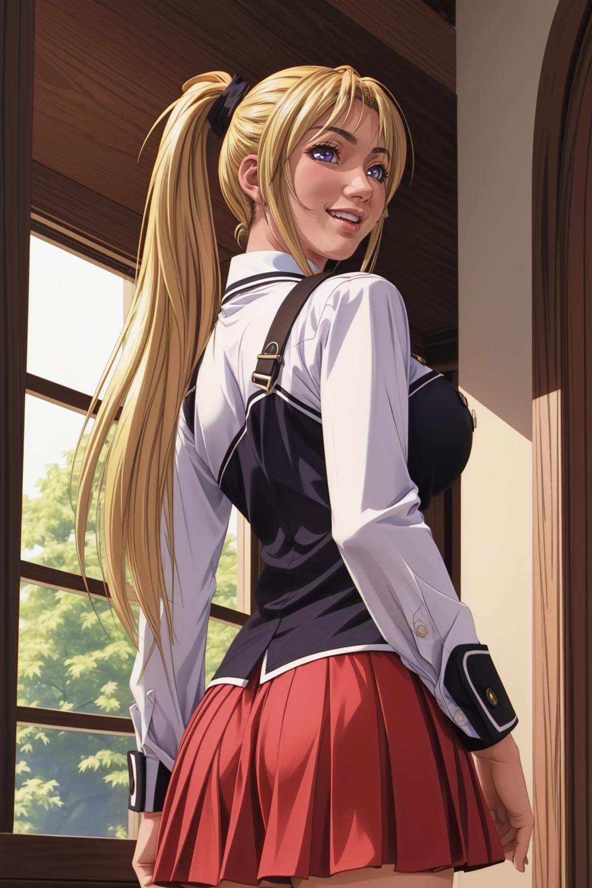 [Bible Black]saeki kaori(school uniform)《黑暗圣经》佐伯香织 image by aiartsy77