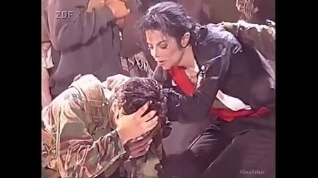 michael jackson and a military soldier 