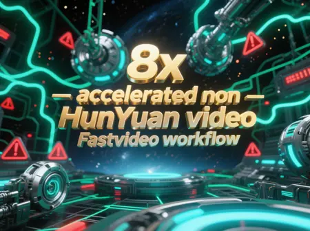 8x accelerated non-KJ native HunYuan video Fastvideo workflow