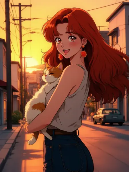 80s Anime style