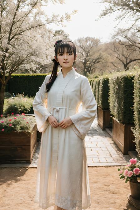 RAW photo of sumetal, Tunic at Picnic in the Garden, (high detailed skin:1.2), 8k uhd, dslr, soft lighting, high quality, film grain, Fujifilm XT3, <lora:sumetal:1>