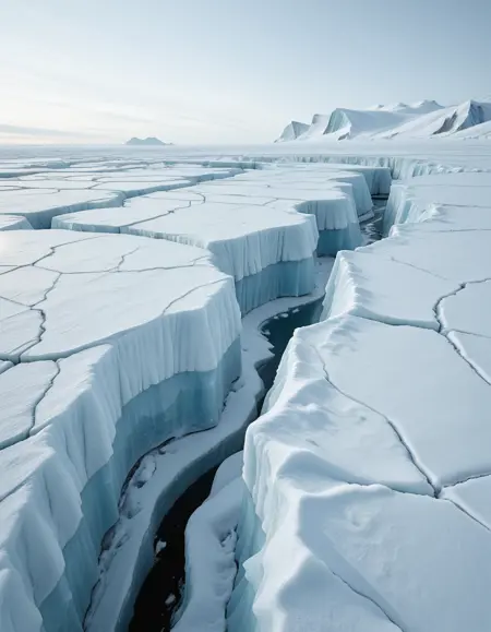 Arctic ice field illu