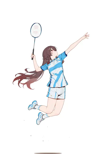 badminton smash 羽毛球跳杀 volleyball spike