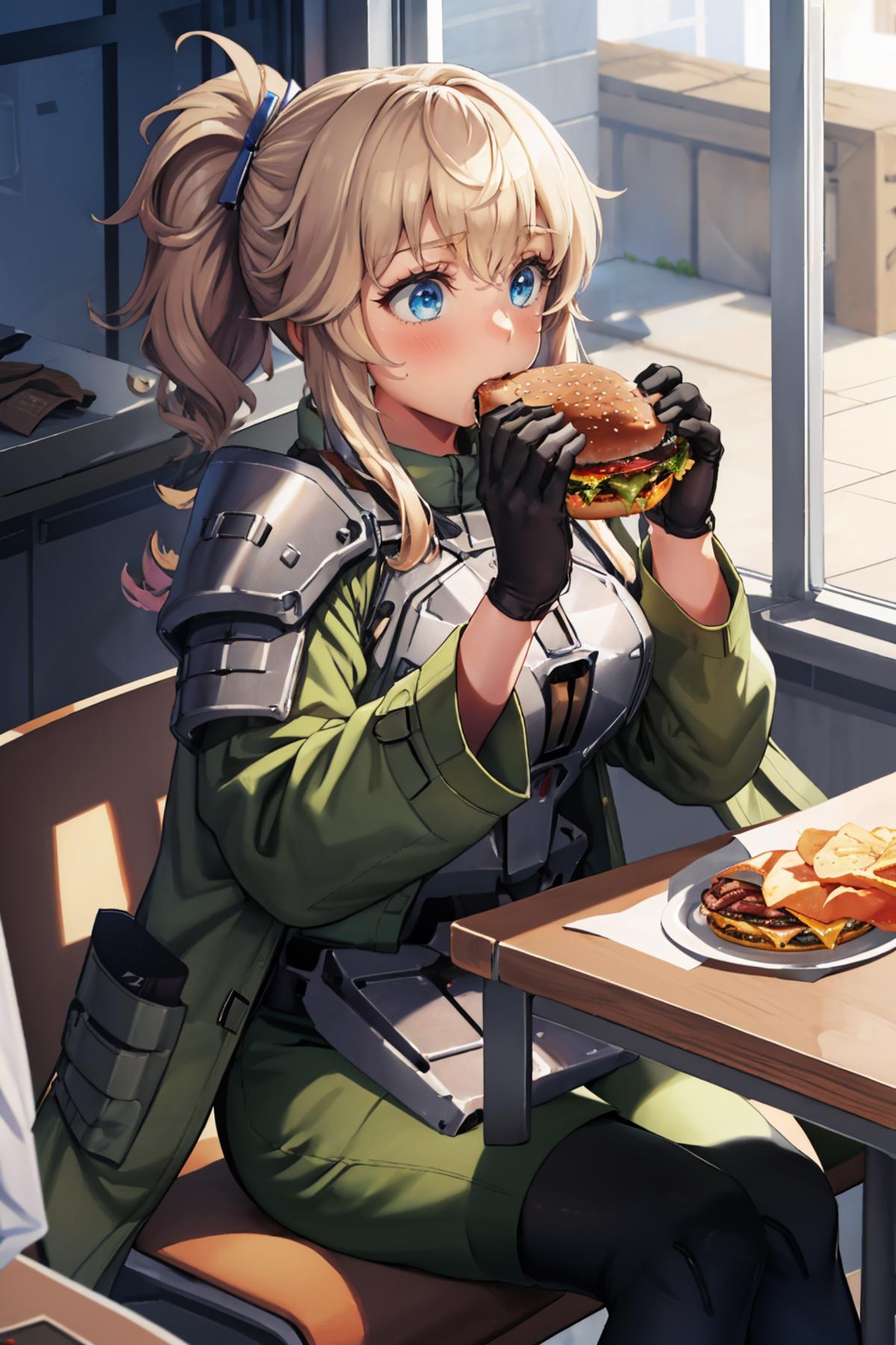 Huge Two-Handed Burger LoRA image by novowels