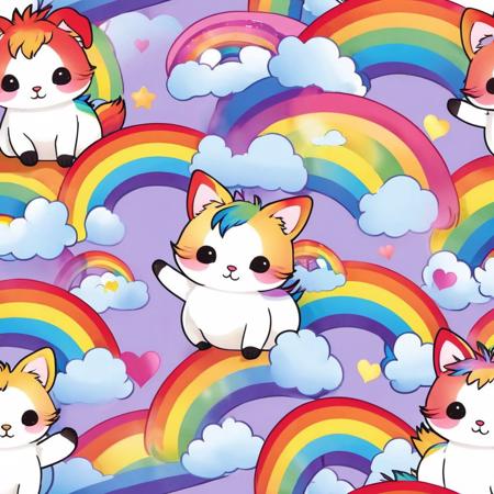 kinky rainbow lgbt+ little fluffy animals