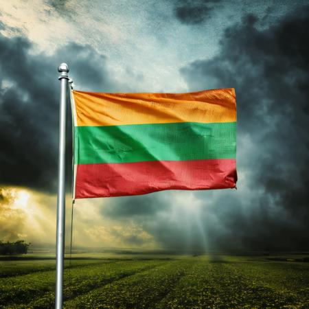 the Myanmar  flag,MyanmarFlag,Hyperrealistic,Hyperdetailed,realistic,masterpiece,best quality,ultra realistic,High Detail,<lora:AsiaFlags01-000002:1>,Cinematic Lighting,in winter,rain,rainy days,cloudy,city,cityscape,street,