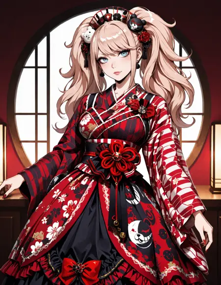 Frilled Dress Cherry Blossom Festival Kimono