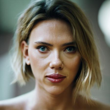 felt cute ,might delete later, a photo of scarjo-subject-2-1-512, smiling, low saturation, muted colors, 35mm, award winning, amazing, beautiful, attractive, 4k, bokeh, depth of field