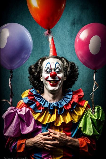 clown surprise party waiting for you in heaven or hell or whereever you believe you go in the afterlife. Clowncore