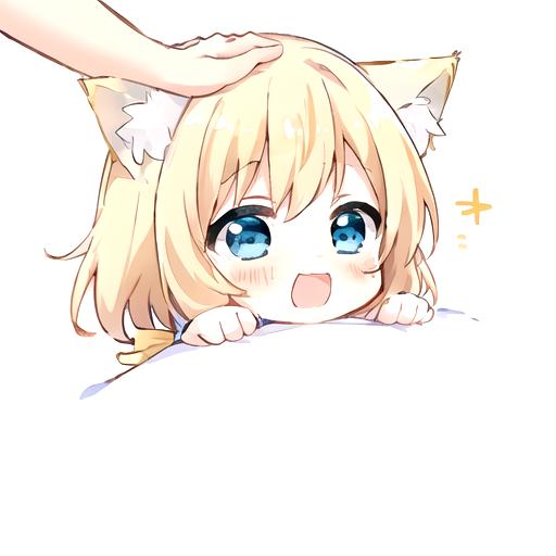 Cute Chibi Cat Girl Icon