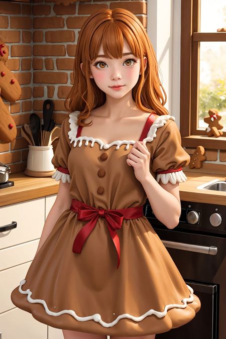(gingerbread dress)