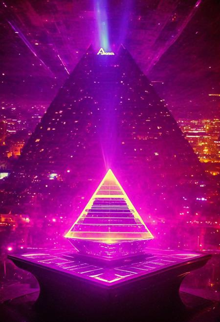 ()Hyoer Realistic:2.0)Polaroid picture 
an image of 
A futuristic, neon-lit table, set in the heart of Atlanta, now transformed into the vibrant, technologically advanced nation of Wakanda.  The cityscape around it is a blend of ancient Egyptian architecture and futuristic, curved structures that seem to defy gravity.
At the center of the table, a gleaming, metallic pyramid rises, its peak shining with an intense, golden light. 
a. The atmosphere is one of vibrant, Afro-futuristic energy, as if the city itself has come alive, pulsing with the rhythm of TI's famous speech, where he declared, 'BUt.. we cant do this here.. This is Wakaana. Its sacred. it must be protected!!"