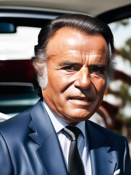 photo of old man dressed with a suit, detailed face, high quality, full body, standing around a luxury car, 8k   <lyco:locon_perfecteyes_v1_from_v1_64_32:0.75> <lora:menem:1>