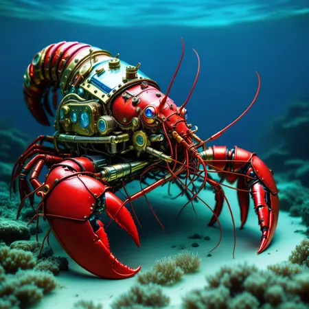 Cybersteam style - Cybernetic Digital Steampunk Machines