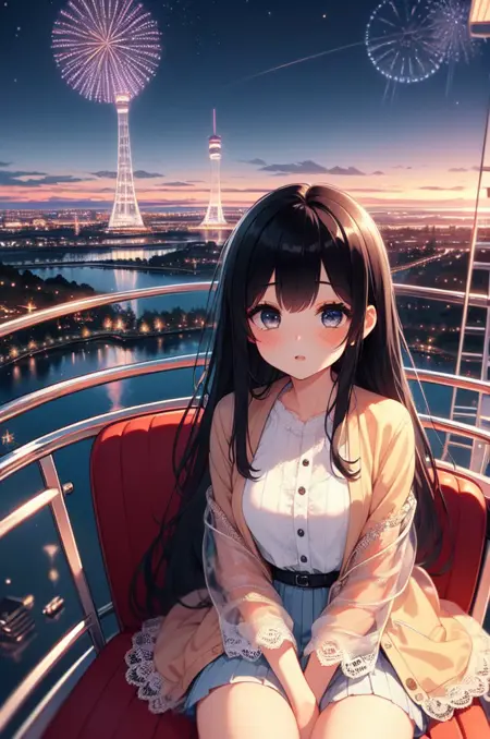 girl like ferris wheel