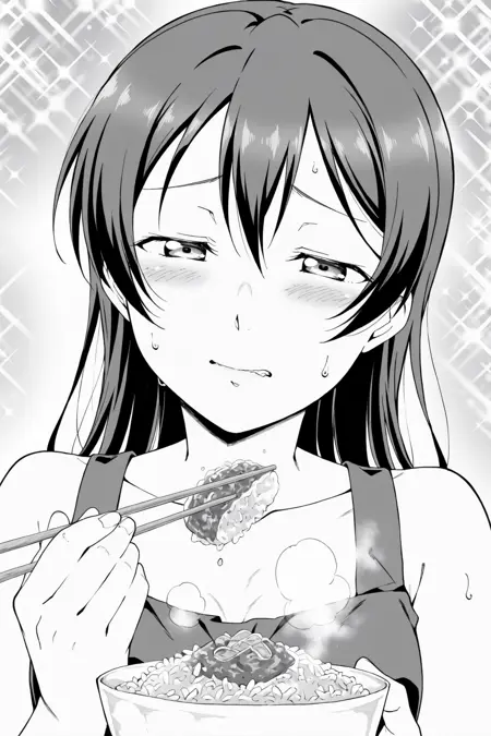 Gourmet manga reaction face / グルメマンガのリアクション顔