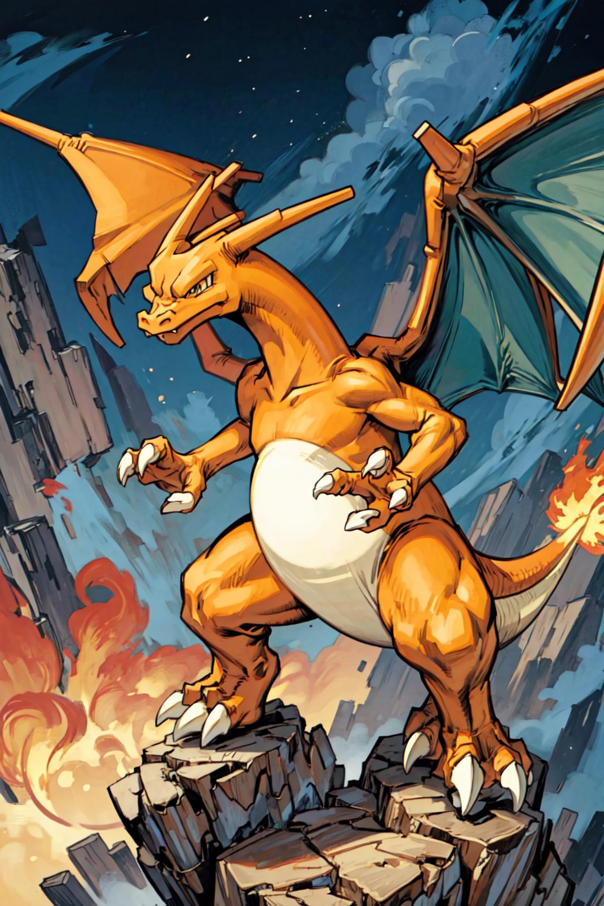 Charizard & Mega X Form (Pokemon) (Pokedex #0006) image by Kayako